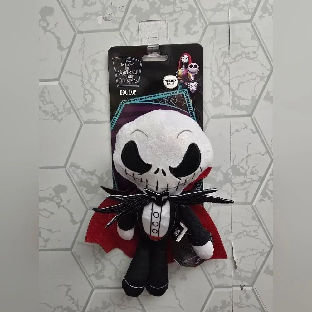 New Disney Nightmare Before Christmas Jack Dog Plush Squeaker Toy
